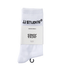 JACSOHO TENNIS SOCKS 3 PACK JNR - WHITE BLACK-BITTER CHOCOLATE SCARAB