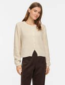 VIPIGGA O-NECK L/S KNIT JACKET - BIRCH