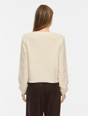 VIPIGGA O-NECK L/S KNIT JACKET - BIRCH