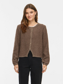 VIPIGGA O-NECK L/S KNIT JACKET - FALCON