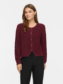 VIPIGGA O-NECK L/S KNIT JACKET - PORT ROYALE