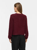 VIPIGGA O-NECK L/S KNIT JACKET - PORT ROYALE