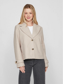 VISOLO L/S SHORT JACKET/TES/2 - NATURAL MELANGE