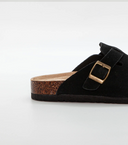 SANDAL FLORENS VENTI LEATHER UPPER - BLACK