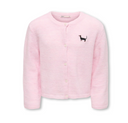 KOGEVIA LIFE LS O-NECK CARDIGAN VD KNT PALE LILAC BLACK/COFFEE B