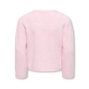 KOGEVIA LIFE LS O-NECK CARDIGAN VD KNT PALE LILAC BLACK/COFFEE B