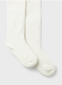 NMFWAKMA WOOL STRUCTURE PANTYHOSE - SNOW WHITE