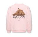 KOGBILA L/S OVS PRINT O-NECK SWT - CHALK PINK/LAZY DOG