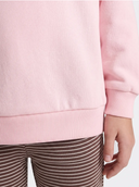 KOGBILA L/S OVS PRINT O-NECK SWT - CHALK PINK/LAZY DOG