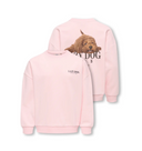 KOGBILA L/S OVS PRINT O-NECK SWT - CHALK PINK/LAZY DOG