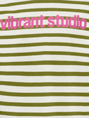 KOGLIDA L/S STRIPE TOP JRS CLOUD DANCER/CARDEMOM
