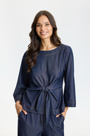 EFFI BLOUSE - DARK BLUE