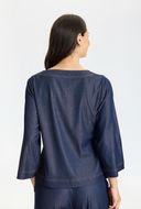 EFFI BLOUSE - DARK BLUE