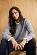 LIV KNIT CARDIGAN - GREY MELANGE
