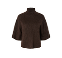 YASTILDE 2/4 MOHAIR BLEND KNIT PULLOVER - MOLE