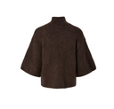 YASTILDE 2/4 MOHAIR BLEND KNIT PULLOVER - MOLE