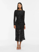 VIMIRANDA L/S MIDI DRESS - BLACK BEAUTY