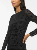 VIMIRANDA L/S MIDI DRESS - BLACK BEAUTY