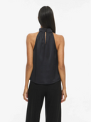 VIENID HALTERNECK TOP - BLACK BEAUTY