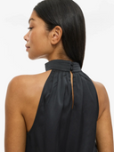 VIENID HALTERNECK TOP - BLACK BEAUTY