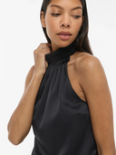 VIENID HALTERNECK TOP - BLACK BEAUTY