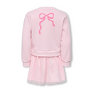 KMGGERT LS REG O-NECK DRESS BRU SWT - PARFAIT PINK