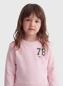 KMGGERT LS REG O-NECK DRESS BRU SWT - PARFAIT PINK