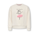 KMGMILAN LS RLX O-NECK BRU SWT TOFU PRINT:BALLERINA