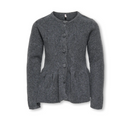 KOGPIRUET LS PEPLUM CARDIGAN KNT DARK GREY MELANGE
