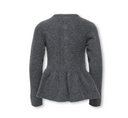 KOGPIRUET LS PEPLUM CARDIGAN KNT DARK GREY MELANGE