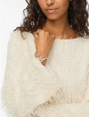 VITOI L/S BOATNECK TOP - BIRCH