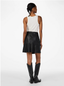 YASCOLLY MW NAPLON LEATHER SKIRT BLACK