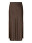YASPELLA HW MIDI SKIRT - CHOCOLATE BROWN