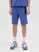 JPSTGORDON JJFUSION SWEAT SHORTS JNR BEAUCOUP BLUE